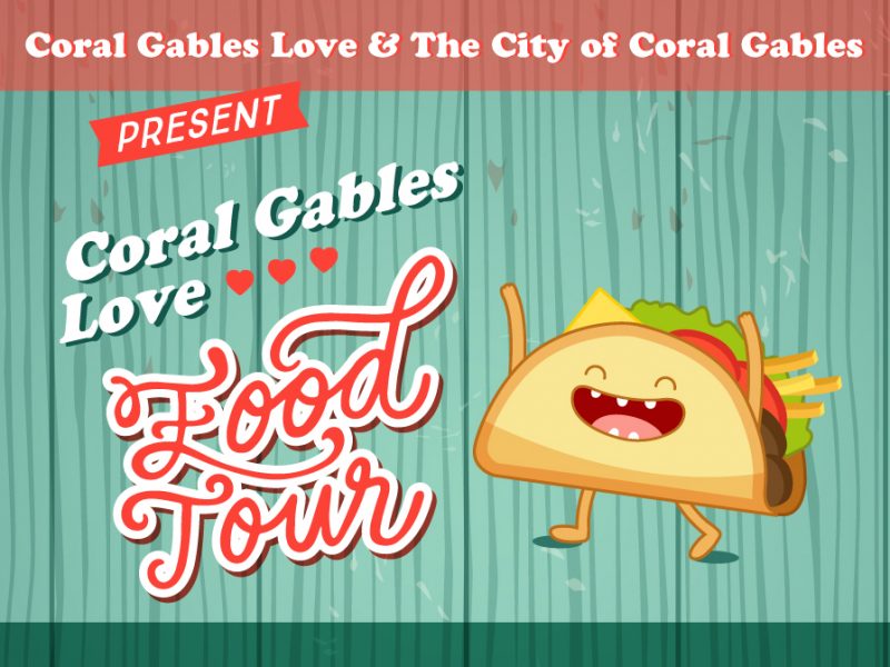 Coral Gables Love Food Tour Flyer Design
