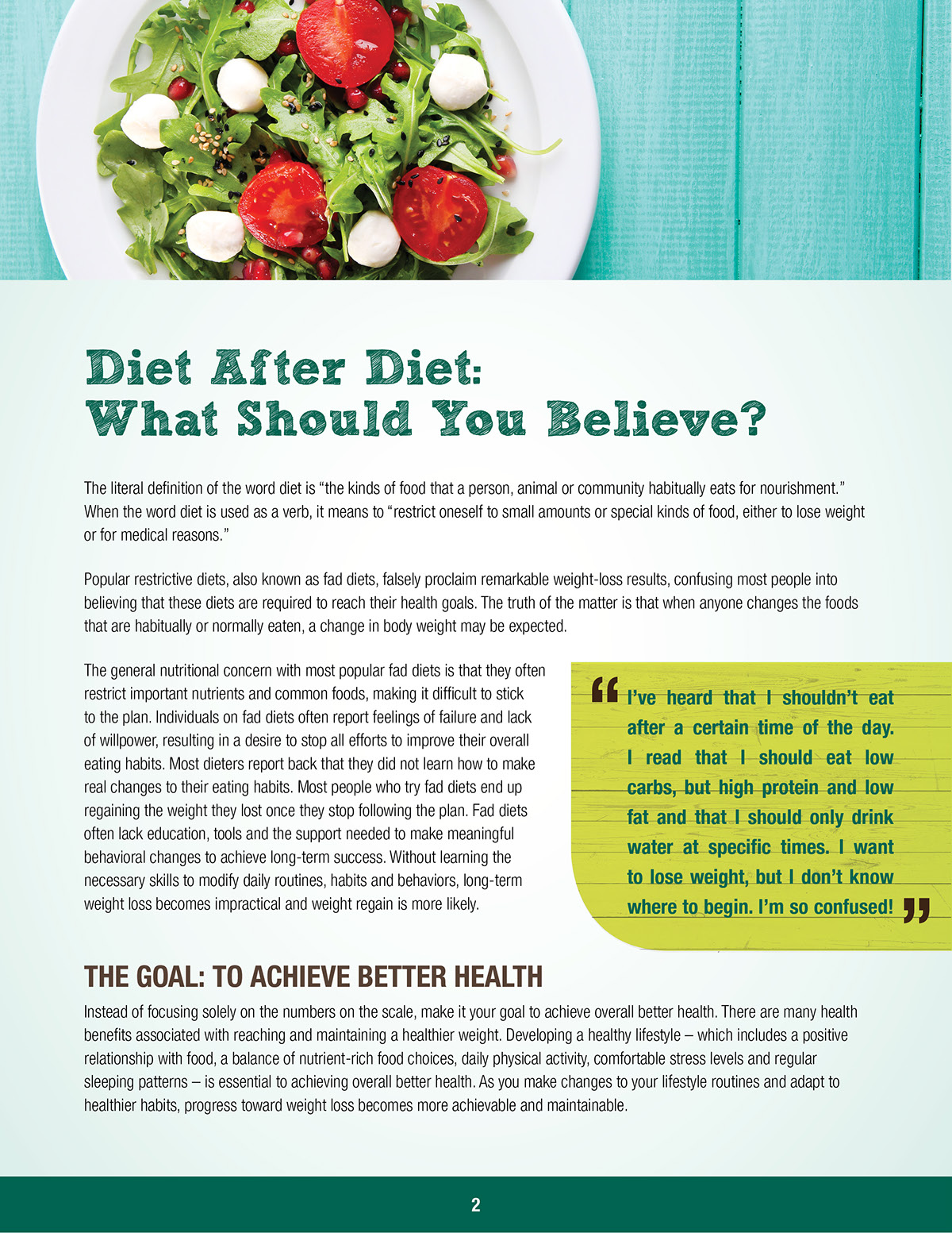 Nutritional Booklet