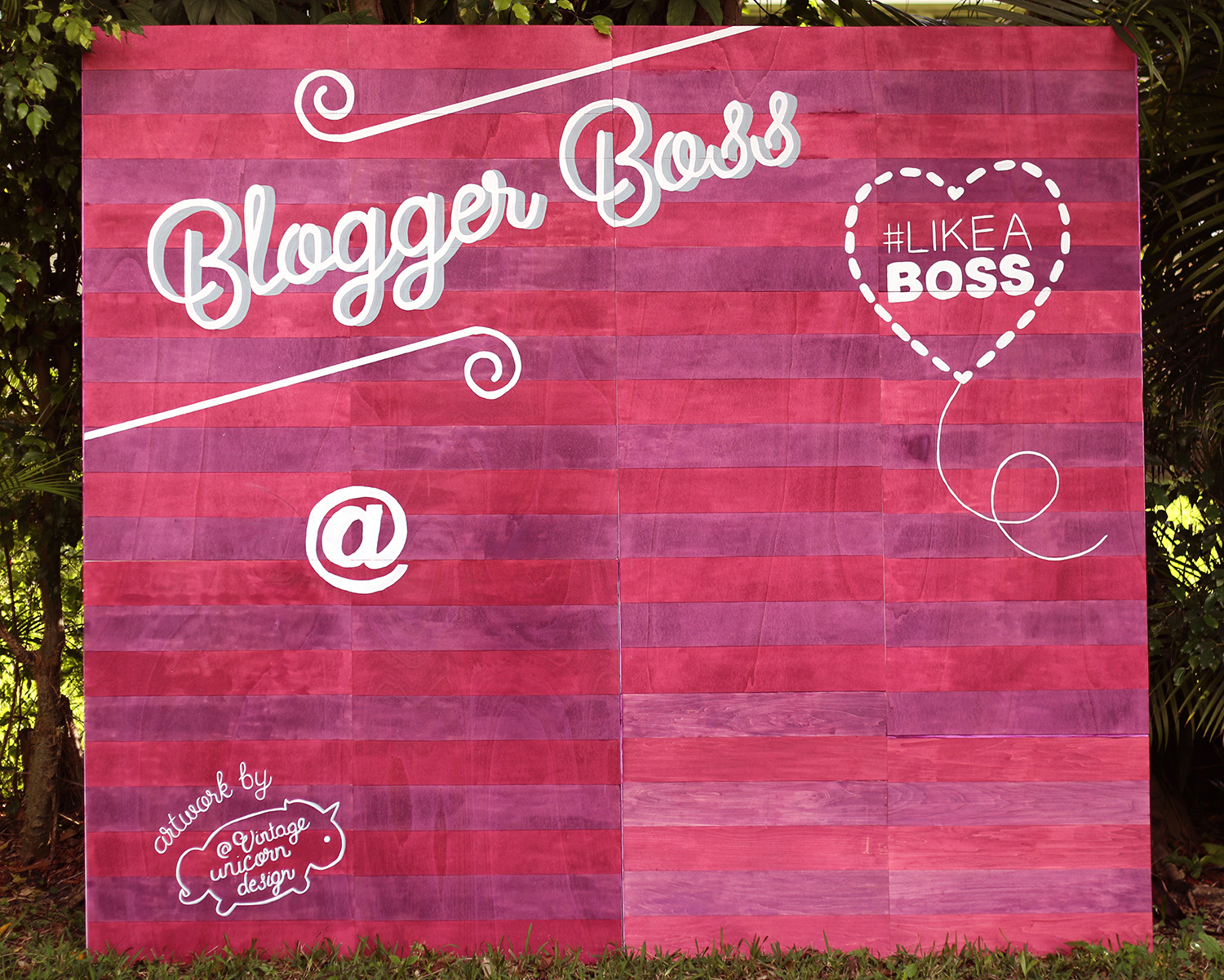 Hand Lettered Painted Mural