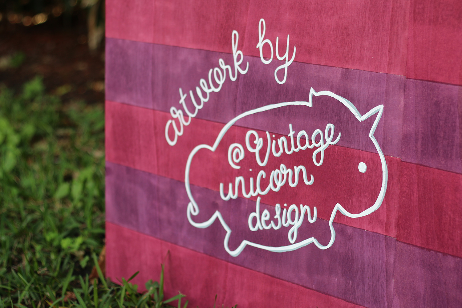 Hand Lettered Painted Mural