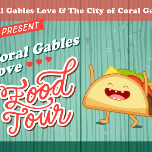Coral Gables Love Food Tour Flyer Design