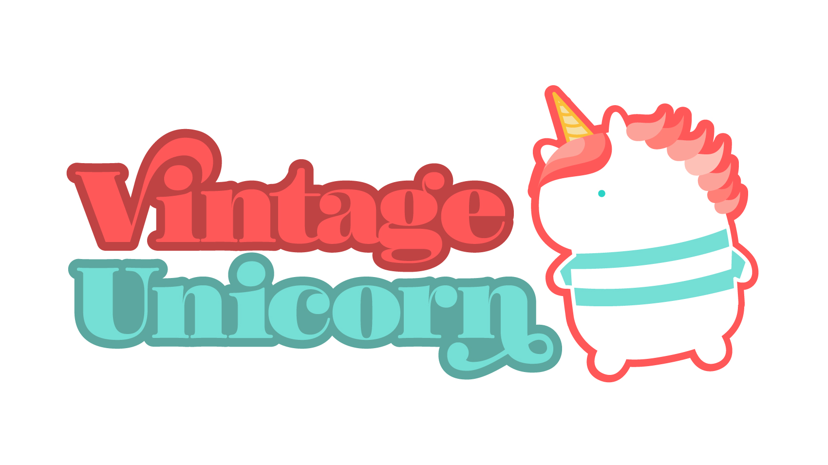 Vintage Unicorn Self promo logo design